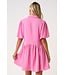 Payton Bubblegum Shirt Dress