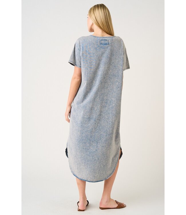 Lauren Cloud Denim Mineral Wash Maxi Dress