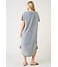 Lauren Cloud Denim Mineral Wash Maxi Dress