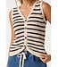 Carly Navy Striped Sweater Vest Top