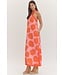 Winnie Pink Shell Halter Maxi Dress
