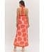 Winnie Pink Shell Halter Maxi Dress