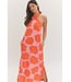 Winnie Pink Shell Halter Maxi Dress