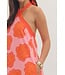 Winnie Pink Shell Halter Maxi Dress
