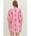 Arora Pink Embroidered Dress