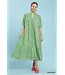 Serena Green Floral Midi Dress