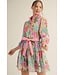 Bobbie Pink Floral Dress
