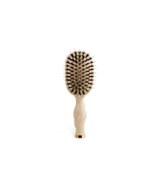 Teleties Tan Mini Boar Bristle Hair Brush