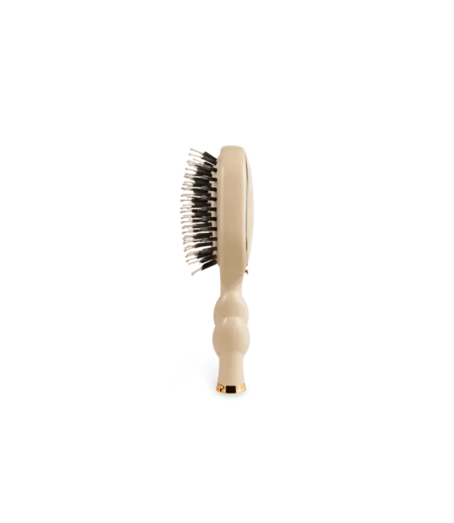 Teleties Tan Mini Boar Bristle Hair Brush