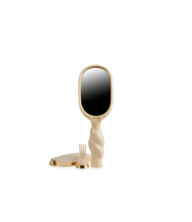 Teleties Tan Mini Boar Bristle Hair Brush
