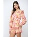 Maddie Floral Patchwork Romper