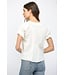 Vivian White Pintuck Top