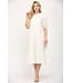 Kylyne White Eyelet Midi Dress