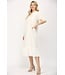 Kylyne White Eyelet Midi Dress