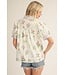 Jodi Ivory Floral Babydoll Top