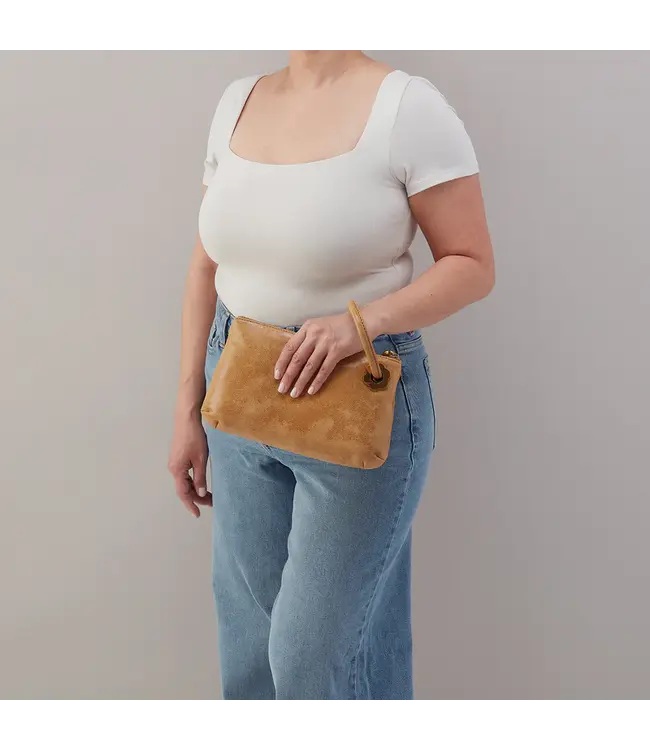 Hobo Daisy Daze Large Wristlet Whiskey