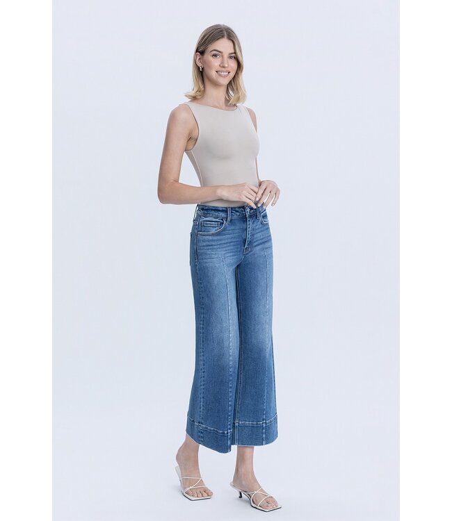 Olivia Golden Aura Vervet Wide Jeans