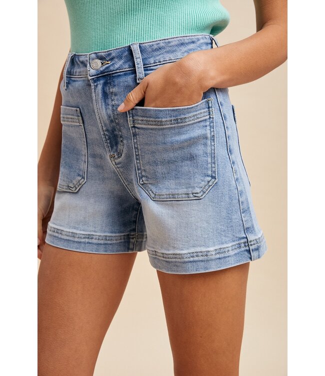 Emma Stretch Denim Shorts