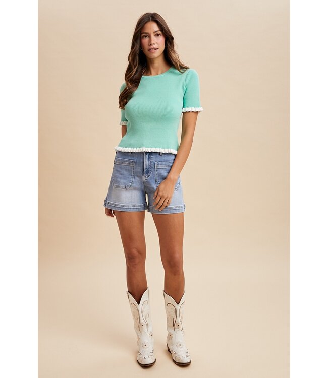 Emma Stretch Denim Shorts
