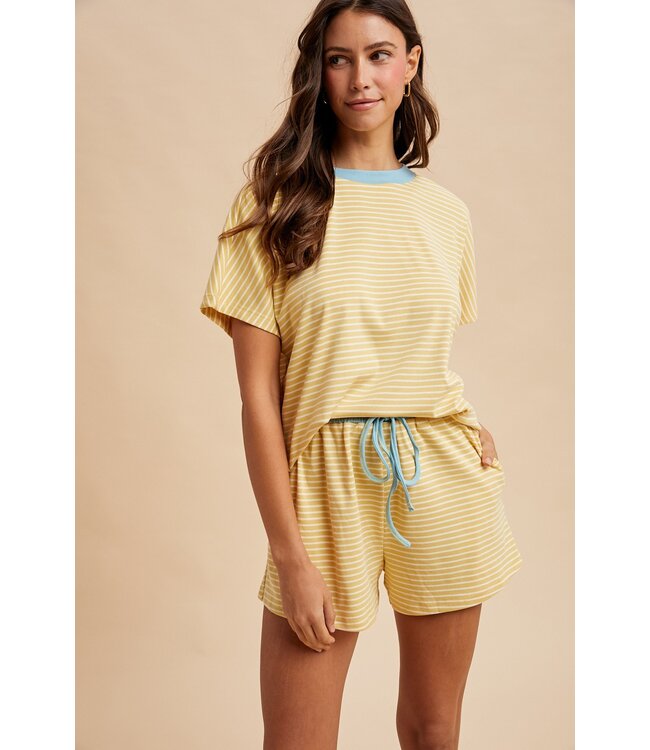 Mia Butter Striped Top