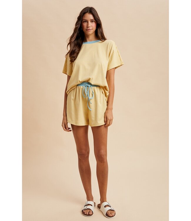Mia Butter Striped Top
