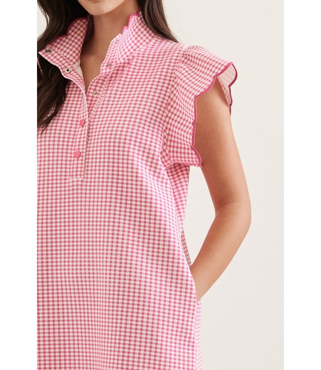 Zinnia Pink Gingham Dress