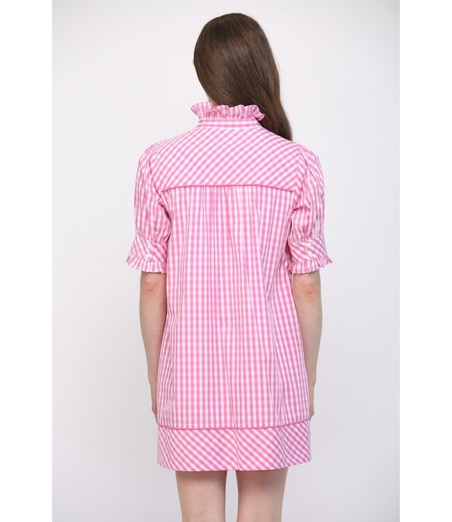 Lila Pink Gingham Dress