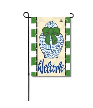 DK Designs Georgia Ginger Jar Garden Glam Flag