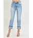 Lindy Light Risen Straight Cuffed Jeans