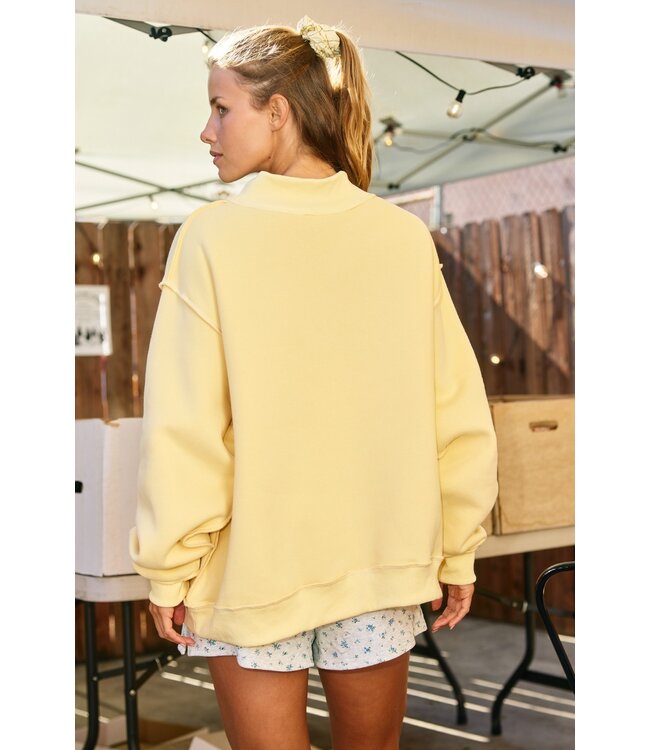Dilly Dally Yellow Reversible Sweatshirt