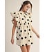 Andrea Ivory Polka Dot Dress