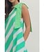 Annie Mint Striped One-Shoulder Midi Dress
