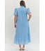 Grace Blue Eyelet Midi Dress