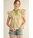 Keri Green Floral Top
