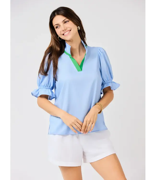 Jessica Light Blue Top