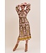 Gail Olive Green Floral Midi Dress