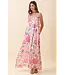 Kendra Pink Floral Maxi Dress