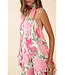Kendra Pink Floral Maxi Dress