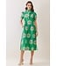 Glenda Green Floral Midi Dress