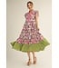 Britney Berry Floral Midi Dress