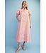 April Pink Midi Dress