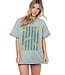 Zara Green Cheetahs Retro Stripe Tee