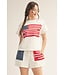 Bridget White American Flag Top