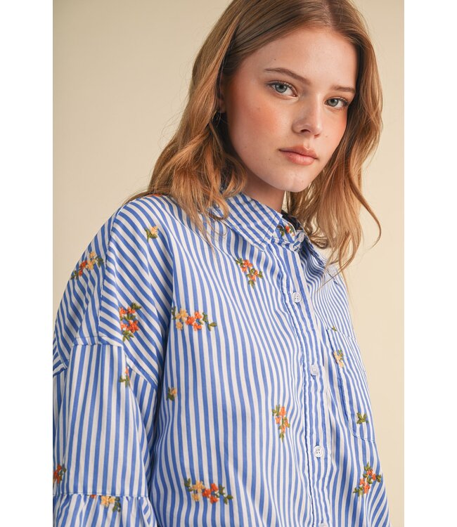 Lane Floral Embroidery Top