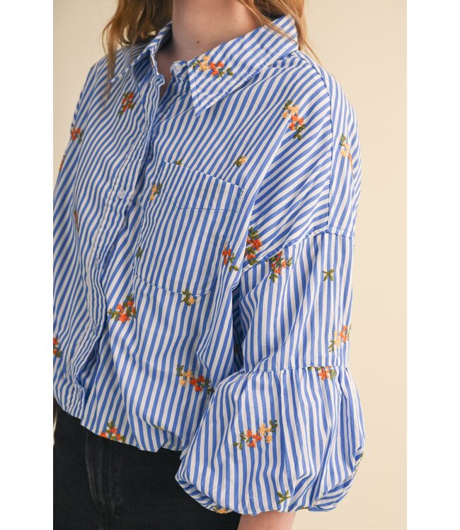 Lane Floral Embroidery Top