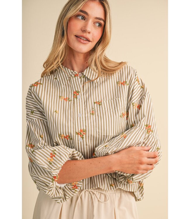 Lane Floral Embroidery Top