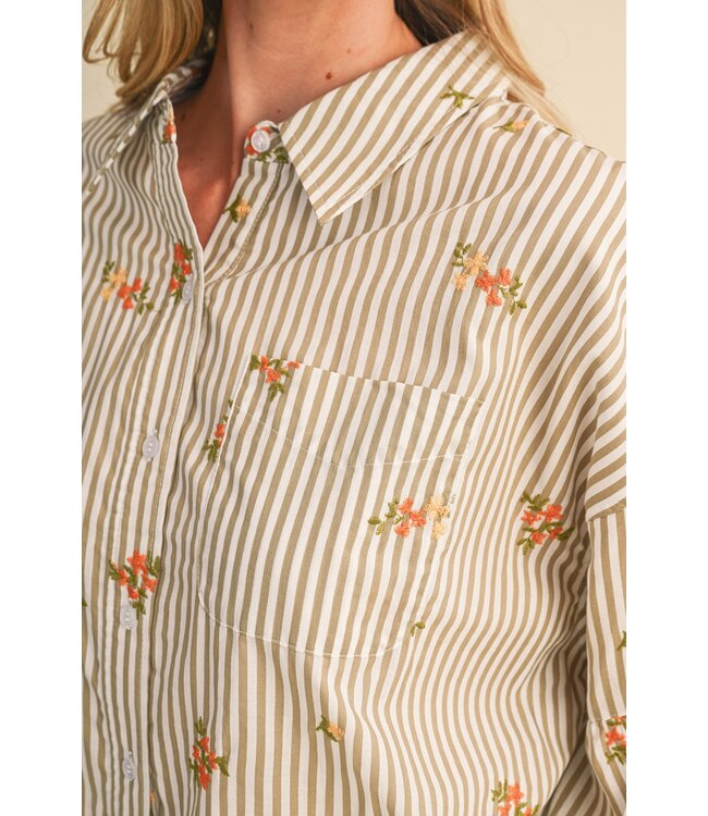 Lane Floral Embroidery Top