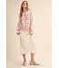 Chaney Ivory Floral Sweater Cardigan