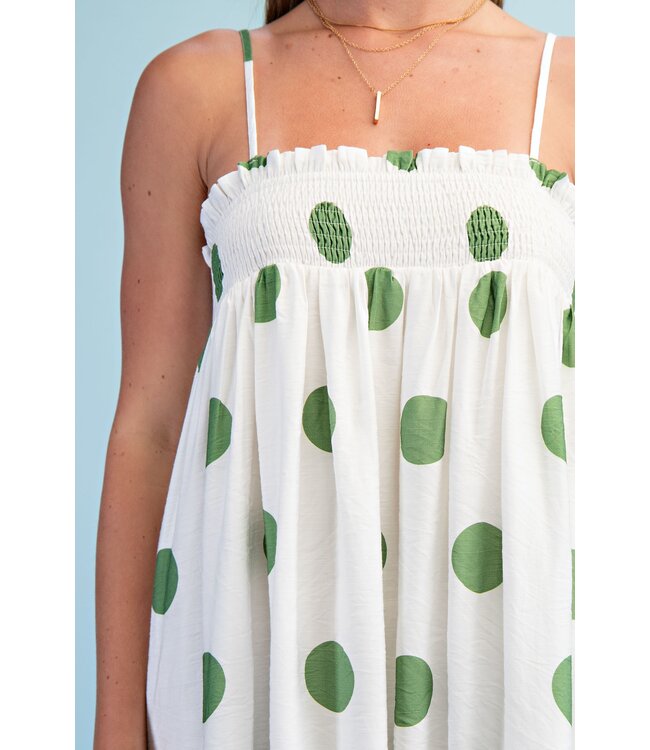 Emma Green Polka Dot Maxi Dress
