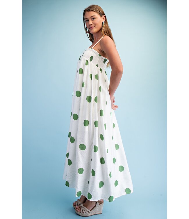 Emma Green Polka Dot Maxi Dress